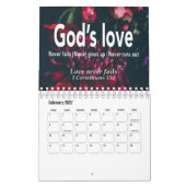 GOD SPEAKS Inspirationsskriptur PERSONALISIERT Kalender (Feb 2027)