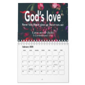 GOD SPEAKS Inspirationsskriptur PERSONALISIERT Kalender (Feb 2026)