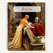 God Speed Edmund Leighton Fine Art Mittelalter Notizblock (Vorderseite)