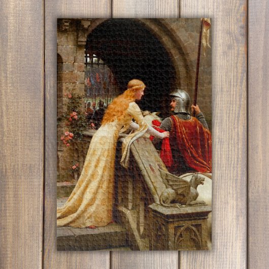 God Speed Edmund Leighton Fine Art Mittelalter Puzzle