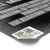 God Speed John Glenn Poster (Ecke)