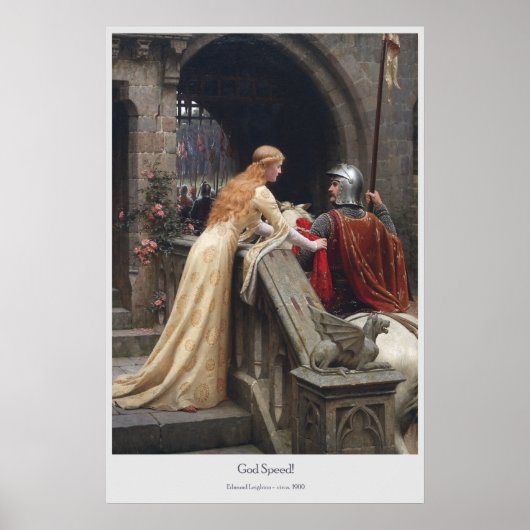 God Speed von Edmund Leighton Poster (Vorne)