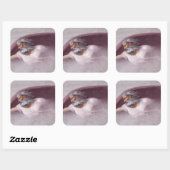 God the Father Renaissance Devotional Design Quadratischer Aufkleber (Blatt)