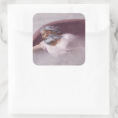 God the Father Renaissance Devotional Design Quadratischer Aufkleber (Tasche)