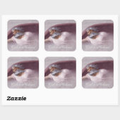 God the Father Renaissance Devotional Design Quadratischer Aufkleber (Blatt)