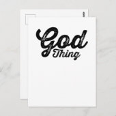 God Thing Christian Inspirational Postkarte (Vorne/Hinten)
