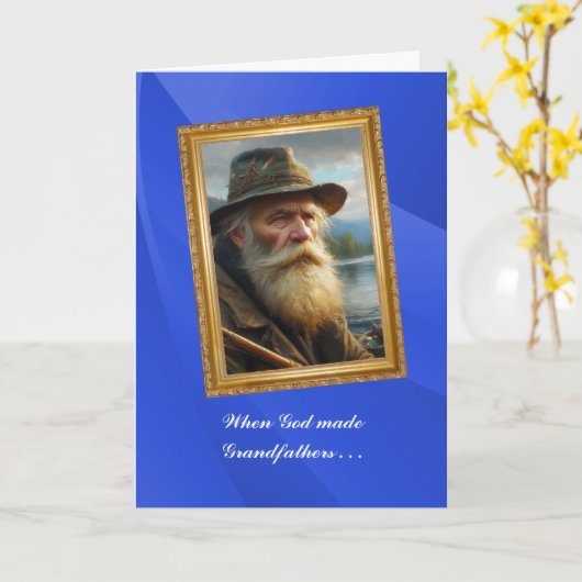 God threw away the Grandfather mold Karte (Gelbe Blume)