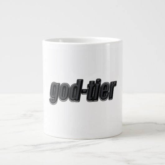 God-tier  Jumbo-Tasse (Vorderseite)