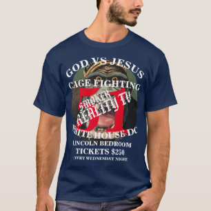 GOD VS JESUS CAGE BEKÄMPFUNG WASHINGTON DC LINCOLN T-Shirt