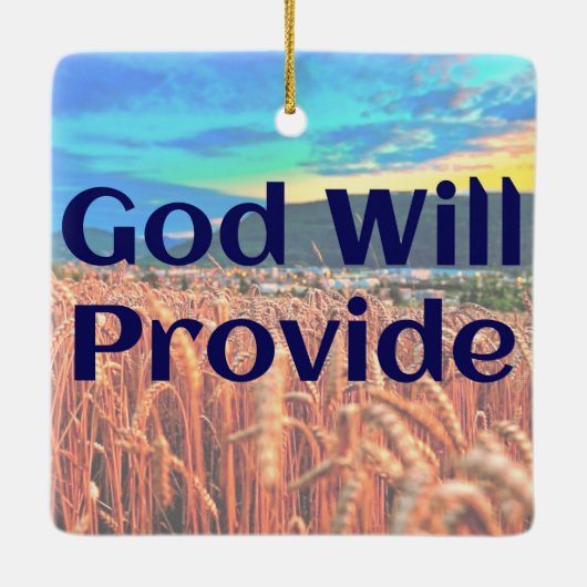 God Will Keramikornament (Rückseite)