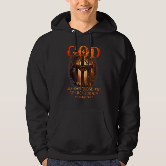 God Will Not Abandon Those Who Search For Him  Bib Hoodie (Vorderseite)