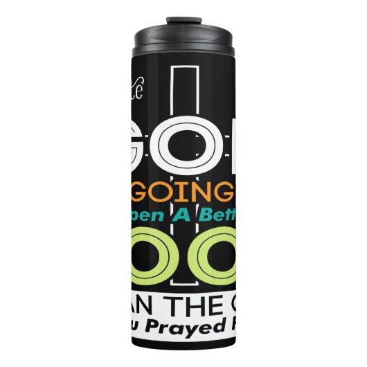 God Will Open Better Door Thermosbecher (Vorderseite)