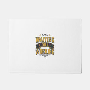 God wirkt Vintage-Faith-Typografie-Shirt_1 Fußmatte