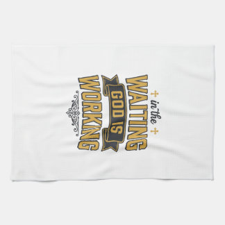 God wirkt Vintage-Faith-Typografie-Shirt_1 Geschirrtuch