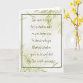 God With You Always Never Alone Inspirational   Ca Karte (Gelbe Blume)