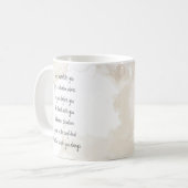 God With You Always Never Alone Inspirational  Kaffeetasse (Vorderseite Links)
