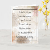 God With You Always Never Alone Inspirational   Karte (Gelbe Blume)