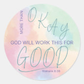 God Works All Things for Good Sticker (Vorderseite)