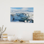 Goda-Wasserfall-Landschaft Poster (Küche)