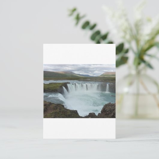 Godafoss Island Postkarte (Stehend Vorderseite)