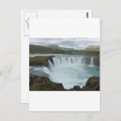 Godafoss Island Postkarte (Vorne/Hinten)