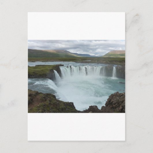 Godafoss Island Postkarte (Vorderseite)