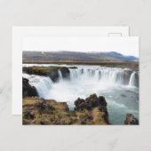 Godafoss, Island Postkarte (Vorne/Hinten)