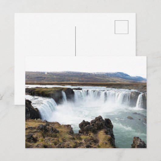 Godafoss, Island Postkarte (Vorne/Hinten)