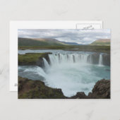 Godafoss Island Postkarte (Vorne/Hinten)