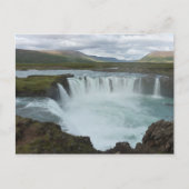 Godafoss Island Postkarte (Vorderseite)