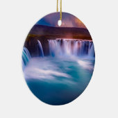 Godafoss, Island Wasserfälle Keramik Ornament (Rechts)