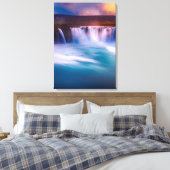 Godafoss, Island Wasserfälle Leinwanddruck (Insitu (Schlafzimmer))