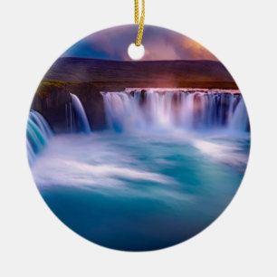 Godafoss, Isländische Wasserfälle Keramik Ornament