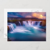 Godafoss, Isländische Wasserfälle Postkarte (Vorne/Hinten)