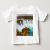 Godafoss Wasserfall, Island Baby T-shirt (Vorderseite)
