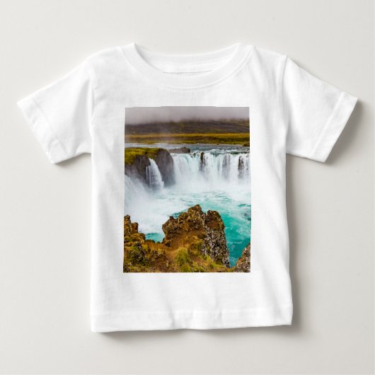 Godafoss Wasserfall, Island Baby T-shirt (Vorderseite)
