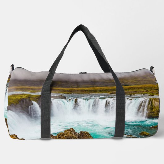 Godafoss Wasserfall, Island Duffle Bag (Vorderseite)