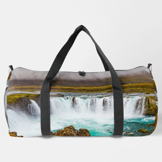 Godafoss Wasserfall, Island Duffle Bag (Rückseite)