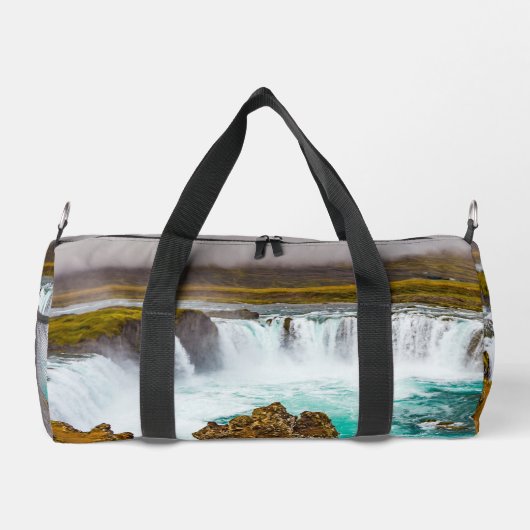 Godafoss Wasserfall, Island Duffle Bag (Rückseite)