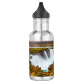 Godafoss Wasserfall, Island Edelstahlflasche (Links)