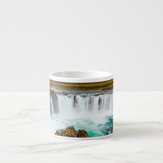 Godafoss Wasserfall, Island Espressotasse (Vorderseite)