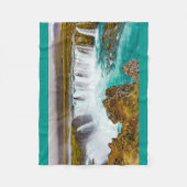 Godafoss Wasserfall, Island Fleecedecke (Vorderseite)