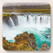 Godafoss Wasserfall, Island Getränkeuntersetzer (Vorderseite)