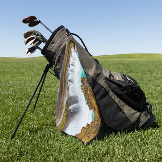 Godafoss Wasserfall, Island Golfhandtuch (Gras)