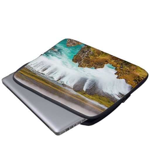 Godafoss Wasserfall, Island Laptopschutzhülle (Vorne Knopf)