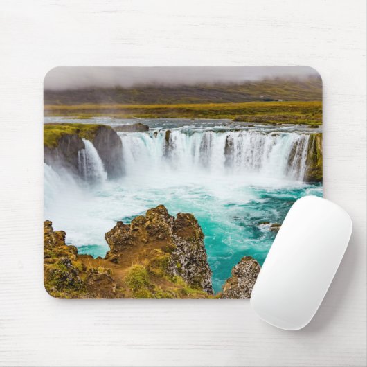 Godafoss Wasserfall, Island Mousepad (Mit Mouse)