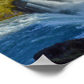 Godafoss Wasserfall, Island Poster (Ecke)