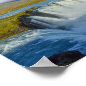 Godafoss Wasserfall, Island Poster (Ecke)