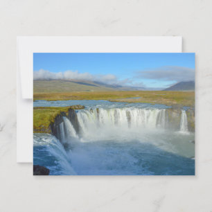 Godafoss Wasserfall, Island Postkarte