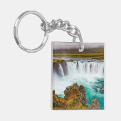 Godafoss Wasserfall, Island Schlüsselanhänger (Vorderseite links)